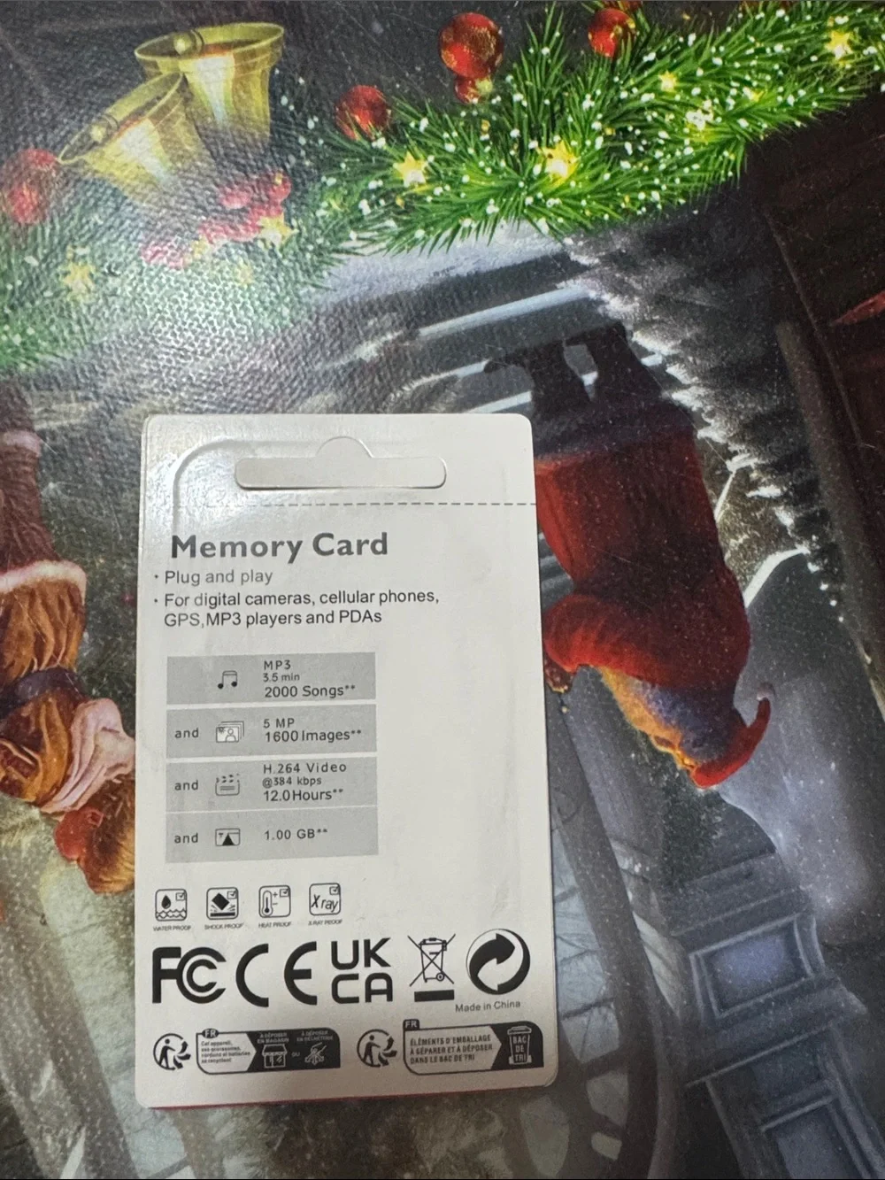 MicroSD Memory Card with Adapter - Red Packaging